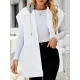 Buttoned Detachable Hooded Pockets Split-Joint Loose Sleeveless Lapel Collar Vest Outerwear