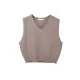 Solid Color Loose Sleeveless V-Neck Vest Top