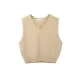 Solid Color Loose Sleeveless V-Neck Vest Top