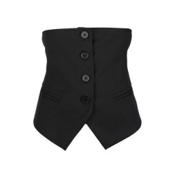 Adjustable Waist Half Suit Vest