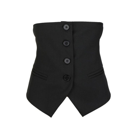 Adjustable Waist Half Suit Vest