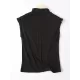 Simple Solid Color Sleeveless Casual High-Neck Vest