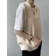 Simple 9 Colors V-Neck Loose Sleeveless Vest