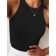 Solid Color Sleeveless Slim Sports Casual Tanks