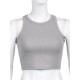 Solid Color Sleeveless Slim Sports Casual Tanks