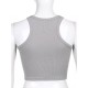 Solid Color Sleeveless Slim Sports Casual Tanks