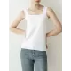 Casual Simple 6 Colors Square-Neck Sleeveless Vest