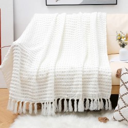 Textile City Ins Knitted Blanket Solid Plain Home Decor