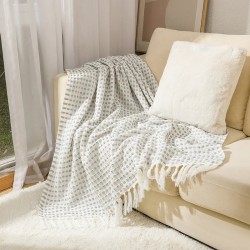 Textile City Ins Knitted Blanket Solid Plain Home Decor