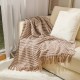 Textile City Ins Knitted Blanket Solid Plain Home Decor