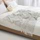 Textile City Ins Knitted Blanket Solid Plain Home Decor