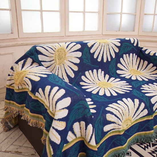 Daisy Flower shape Blanket rural sand hair towel covers