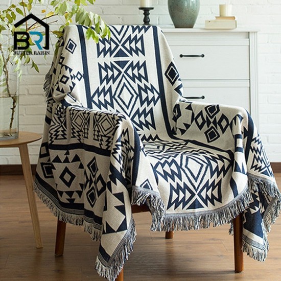 Europe Style Sofa Throw Blanket Cotton Thread Knitted Blanket