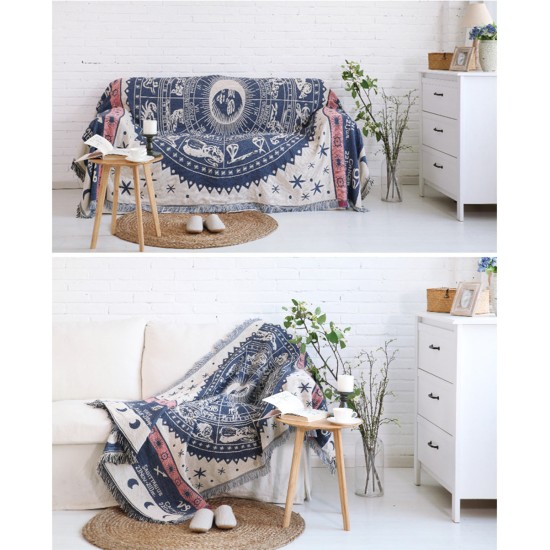 Europe Style Sofa Throw Blanket Cotton Thread Knitted Blanket