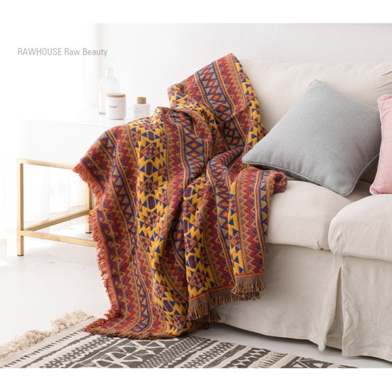 Europe Style Sofa Throw Blanket Cotton Thread Knitted Blanket