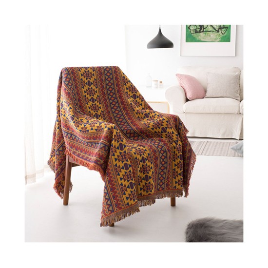 Europe Style Sofa Throw Blanket Cotton Thread Knitted Blanket