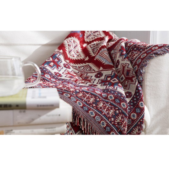 Europe Style Sofa Throw Blanket Cotton Thread Knitted Blanket