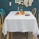 French embroidery white Cotton Tablecloth Table Cover