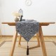 Table Runner Classical Navy Blue Burlap Linen Table Dining Room