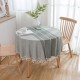 Round Tablecloths with lace 150cm Striped Table Cloth Cotton