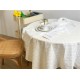 Table Cloth Kitchen Table Rectangular Tablecloth White Pattern