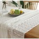 Crocheted Tablecloth White Lace table cover Home Hotel Textile Décor