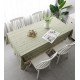 Tableware hollow solid color long stripe jacquard Nordic tablecloth