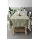 Tableware hollow solid color long stripe jacquard Nordic tablecloth