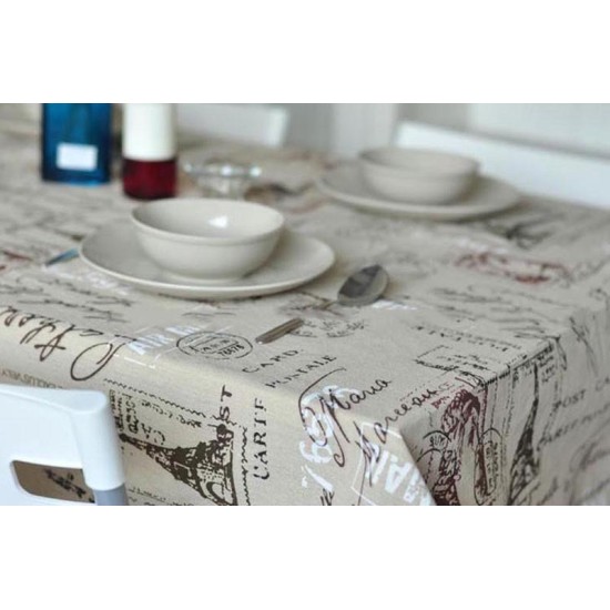 Stamp print Dining Table Cover Table Cloth