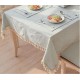 Japan Style Linen Cotton Tassel Table Cloth