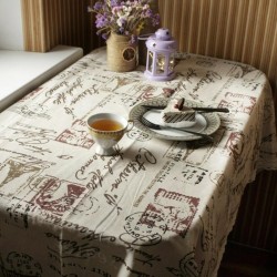 Stamp print Dining Table Cover Table Cloth