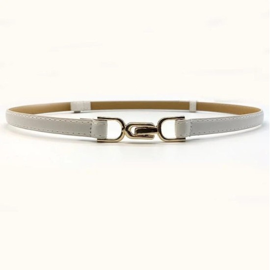 Buckle Stretch Fashion Thin Metal Buckle Retro Belts