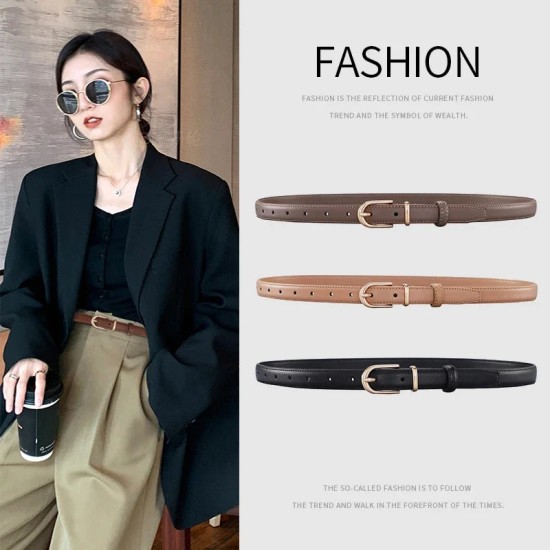 Women's Thin Alloy Buckle Simple Fashion Decorate Belt