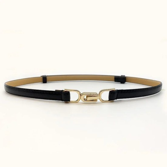 Buckle Stretch Fashion Thin Metal Buckle Retro Belts