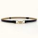 Buckle Stretch Fashion Thin Metal Buckle Retro Belts