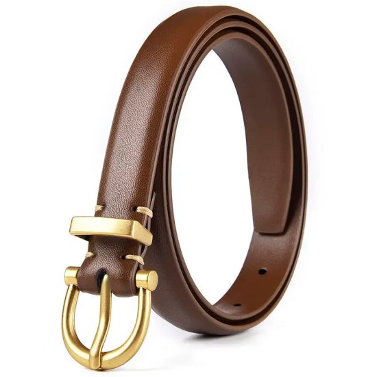 Designer Belt Genuine Leather Fashion Metal Belt Buckle Waistband