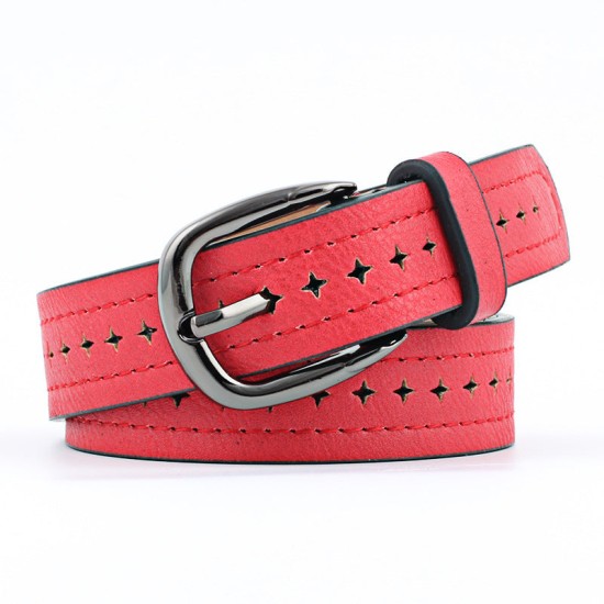 Women Belts Cow Genuine Leather Pin Buckle Vintage Style