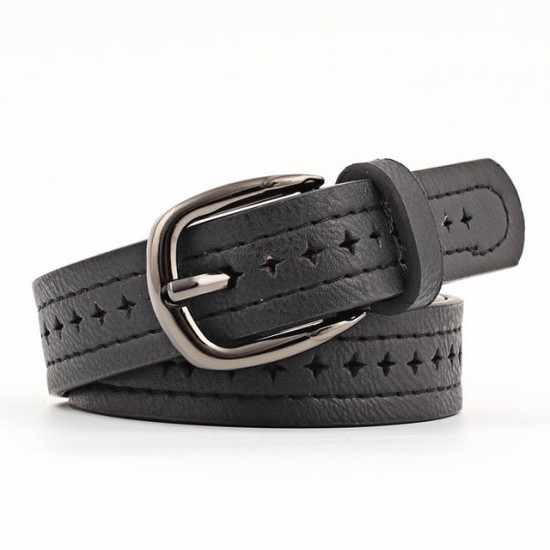 Women Belts Cow Genuine Leather Pin Buckle Vintage Style