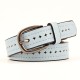 Women Belts Cow Genuine Leather Pin Buckle Vintage Style