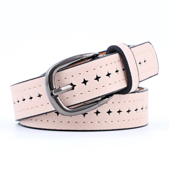 Women Belts Cow Genuine Leather Pin Buckle Vintage Style