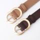 Leather Belts for Women Fashion Jeans Classic Retro Simple