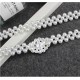 Pearl Belt Waist Belt Elastic Buckle Pearl Chain Belt